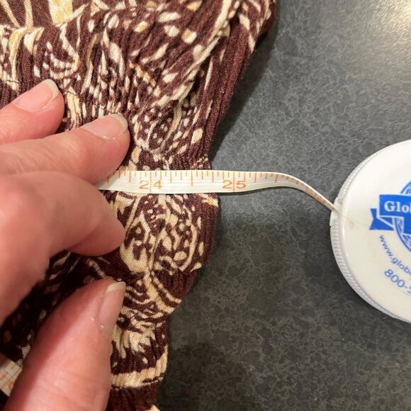 Brown Floral Print Dress - Picture 9 of 12